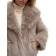 thumbnail image 5 of INSPIRE CHIC Abrigos de Piel Sintética para Mujer Mangas Largas Peludas Cuello con Solapa Forro Suave Oversize con Bolsillos Chaquetas de Invierno Cálidas Talla Mediana Caqui, 5 of 6