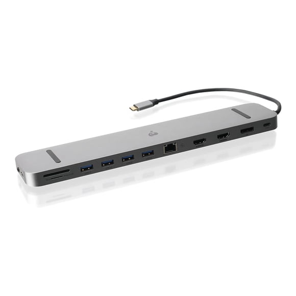 Estación de acoplamiento IOGEAR USB-C con triple pantalla 4K, 60 Hz, 100 W PD