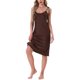 thumbnail image 4 of INSPIRE CHIC Camisón de Satén para Mujer Midi con Tirantes Ajustables de Espagueti Sedoso Sexy Camisón Camisola Vestido de Pijama M Marrón, 4 of 6
