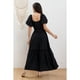 thumbnail image 3 of Vestido Largo Acampanado Mujer Manga Corta Cuello V 346, 3 of 3