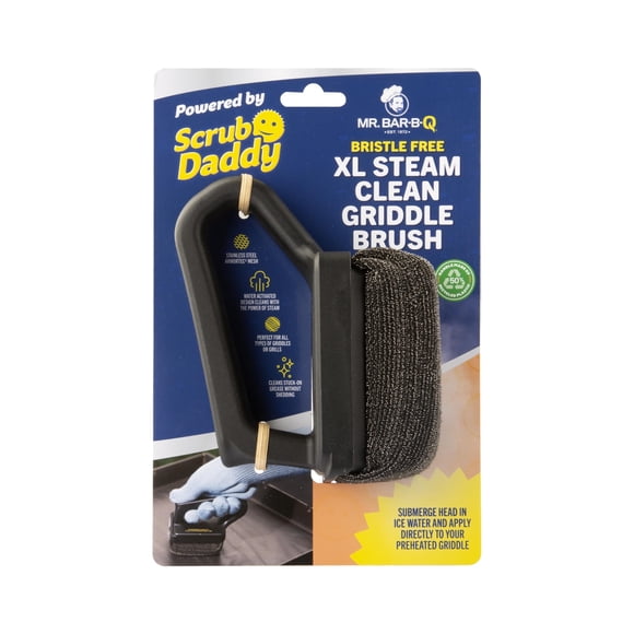 Cepillo para plancha Mr. Bar-B-Q XL, limpio a vapor, sin cerdas