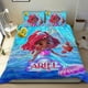 thumbnail image 1 of Ariel Junior Conjunto de sábanas temático, trío de piezas, cómodo y amigable con la piel, diseño único, regalo de decoración para el hogar para familiares, amigos y fans, 90 cm * 190 cm, 1 of 6
