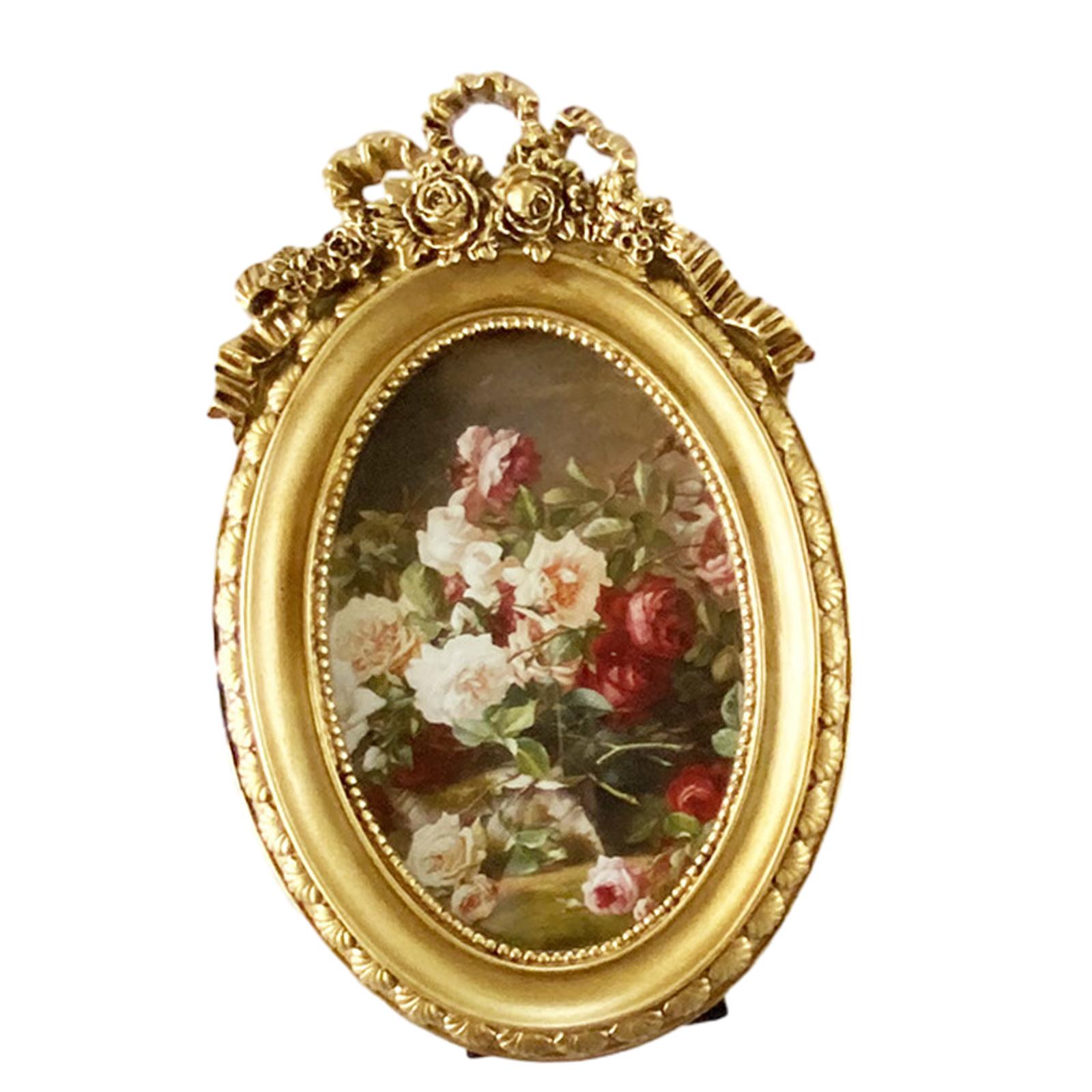 Bothyi - Resina Europea Del Escritorio Del Marco De La Foto Del Estilo Retro Para La Sala De Estar De La Oficina Del Apartamento