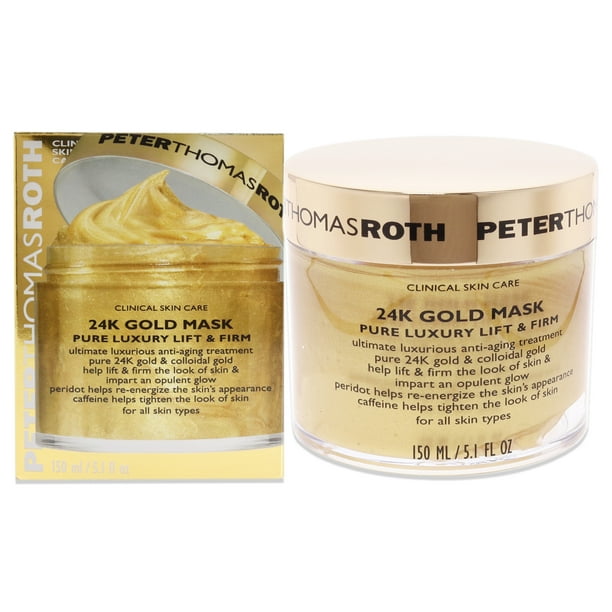 Máscara De Oro De 24 Quilates, Máscara Reafirmante Y Reafirmante De Lujo Puro De Para Unisex - Máscara De 5,1 Oz