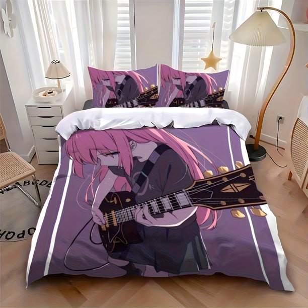 Cute Anime Band B-BOCCHI THE R-ROCKS Hot Printed Pattern Suitable Suitable for Home Bedrooms Guest Rooms