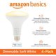 thumbnail image 2 of Bombilla LED inteligente Amazon Basics BR30, 9 W, 800 LM, 2700 K, paquete de 4, 2 of 7