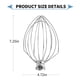 thumbnail image 3 of Whisk Accessments XINBOOGQ de 6 hilos para batidora KitchenAid de 5 a 6 cuartos de galón, 3 of 8