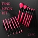 thumbnail image 4 of Set de Brochas de Maquillaje MODA 12 piezas Rosa Neón Vegano, 4 of 5