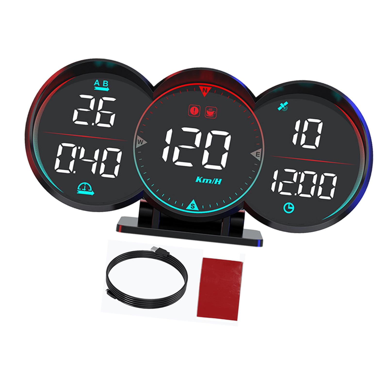 Ioensy - G17 Gps Hud Digital Gps Velocímetro Para Coche Para Viaje Reemplazo Auto