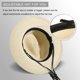 thumbnail image 3 of Sombrero Lanzom para mujer, ala ancha, paja, Fedora, UPF50+, color caqui, 3 of 6