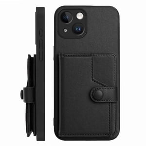 Foxdock Funda Para Iphone 15 Con Bloqueo Rfid - Diseño Elegante Con Cierre De Botón