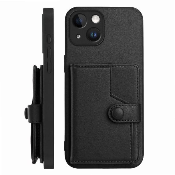 FOXDOCK Funda para iPhone 15 con Bloqueo RFID - Diseño Elegante con Cierre de Botón