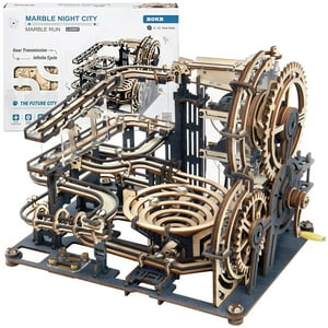 Kit De Construcción De Maquetas De Rompecabezas De Madera Marble Run Rokr Lga01