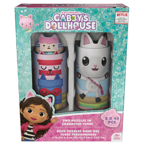 La Casa De Muñecas De Gabby - Set De 2 Puzzles Gatitubos Gabby Dollhouse.