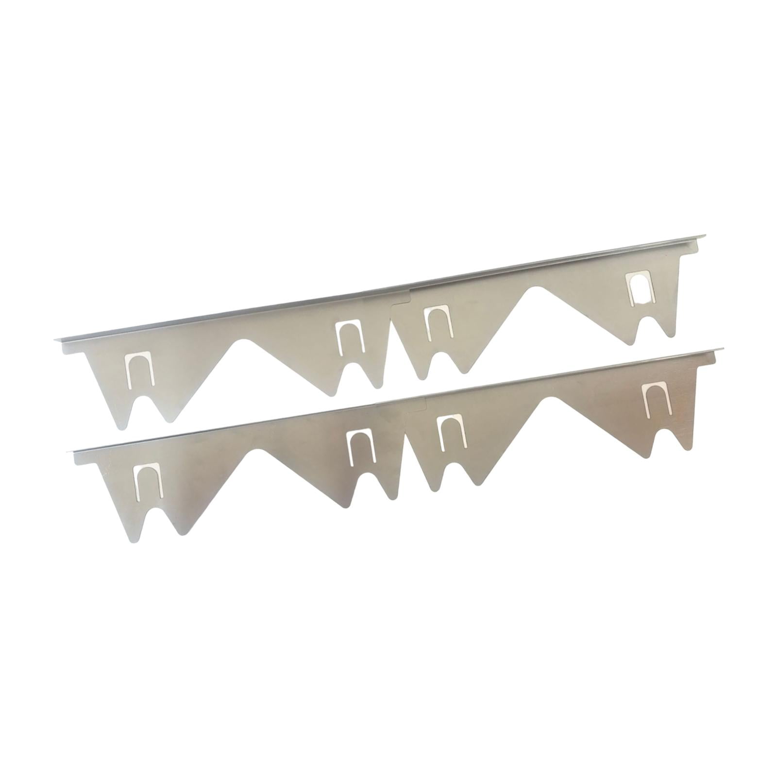 Bothyi - Estufas De Acero Inoxidable Cubre Huecos Sella Relleno De Huecos Protectores Laterales Estufas Cubierta Plateada