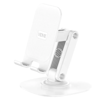 Vidvie - Soporte Celular De Escritorio Giratorio Ajustable Blanco