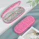 thumbnail image 2 of Funda para gafas FINTIE, carcasa dura, piel vegana rosa brillante, 2 of 8