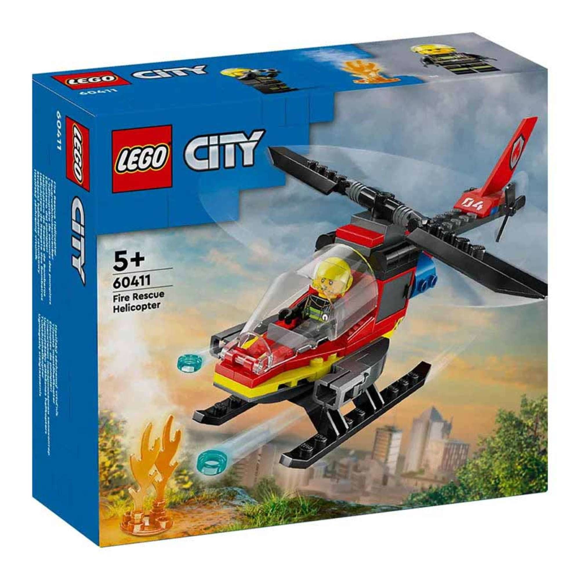 Bloques de Construcción Helicóptero de Rescate de Bomberos 60411