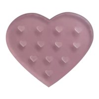 Magideal - Soporte De Pegamento Para Pestañas Profesion //Con Agujeros/ Adhesiva De Pestañas De Cristal Reutilizable Para Extensión , Corazon Corazon Rosa