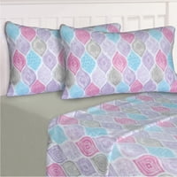 Chantilly - Sabanas Polar Estampada Gotas Diseño 2 2 Plazas