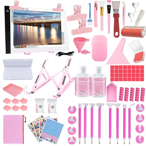 Kit de Arte NLXCXUCY 158 piezas - Accesorios para Pintura de Diamantes