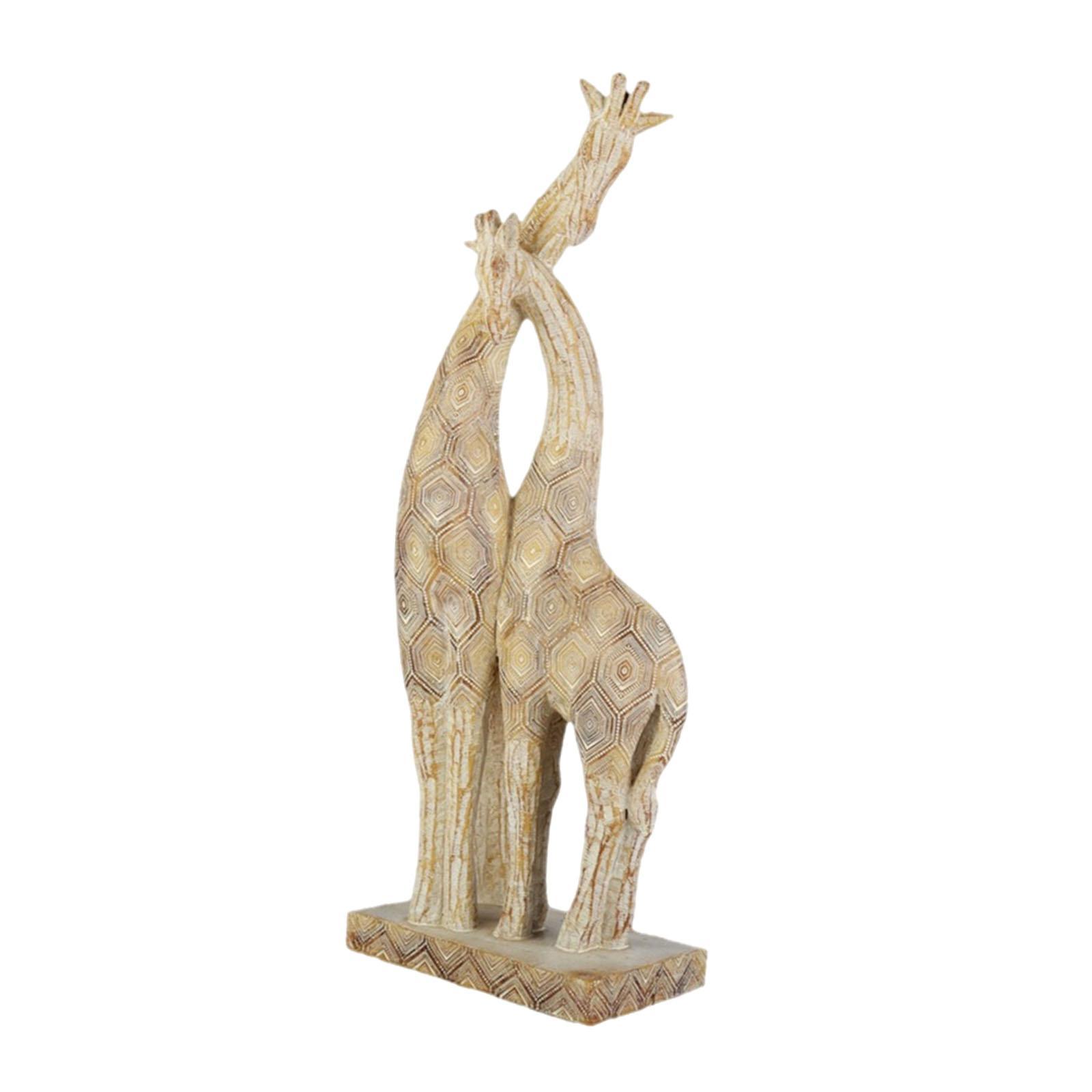 Magideal - Estatua De Jirafa, Decoración De Escritorio, Adorno, Centro Creativo, Escultura De Animales, Figura De Resina Sintética Para Gabinete, En Casa, Sala D