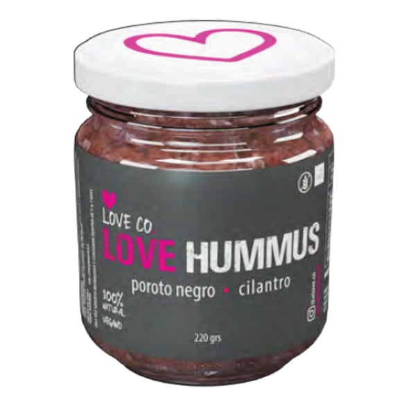 Hummus Poroto Negro Cilantro Frasco, 220 ml