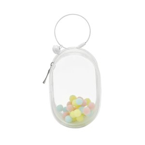 Bothyi - Bolsa De Almacenamiento De Muñecas Pequeña, Bolsa De Exhibición De Figuras Transparente Portátil Para Coleccionistas De Muñecas, Color Blanco