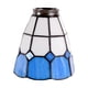 thumbnail image 4 of Pantalla De Cristal Para Portalámparas E27, Con Protección Para Bombillas, Para Salón, Cocina, Color Azul Y Blanco., 4 of 5