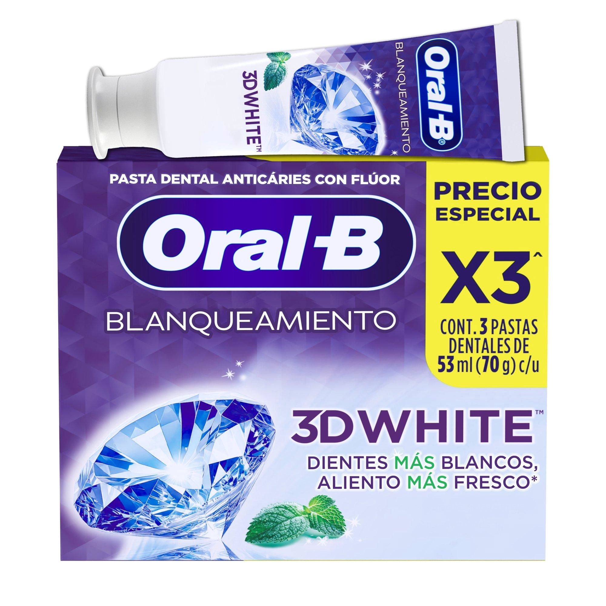 Pasta Dental Oral-b 3d White Anticaries Con Flúor
