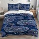 thumbnail image 1 of 3pcs Starburst Decorative Bedding Set Duvet Cover and Pillowcase Set Soft and Comfortable, 1 of 5