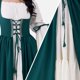 thumbnail image 4 of Costume Spooktacular Creations Renaissance para mujer, color verde, 4 of 8
