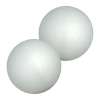 Bothyi - 2 Bolas De Espuma Para Manualidades Blancas Para Proyectos Escolares, Fiestas Y Aniversarios.