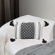 thumbnail image 1 of XmhyTop Almohada bohemia (2 pieza), 45 x 30 cm, Material de chenilla felpuda neutra, con funda y relleno incluido, ideal para sala de estar, sofá, cama, Estilo B, Negro, 1 of 5