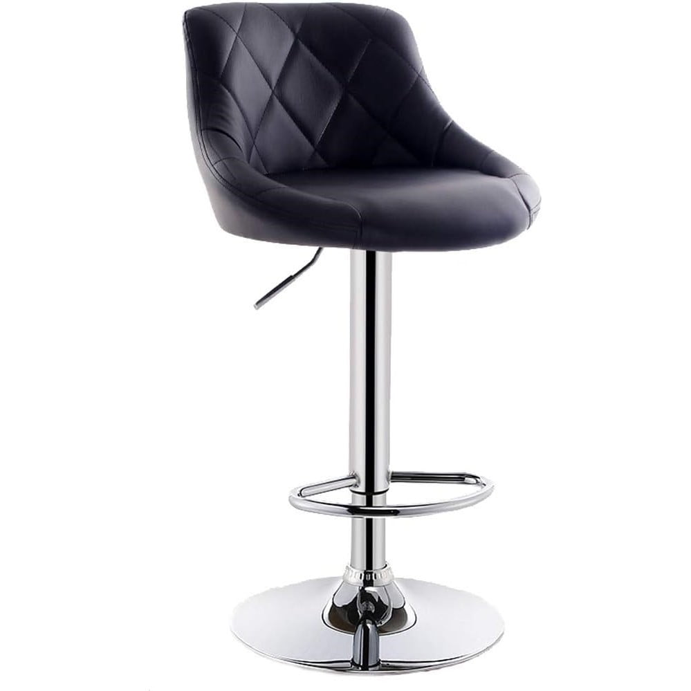 Wakeshome - Taburete Silla Bar Ajustable Giratoria Reposapiés