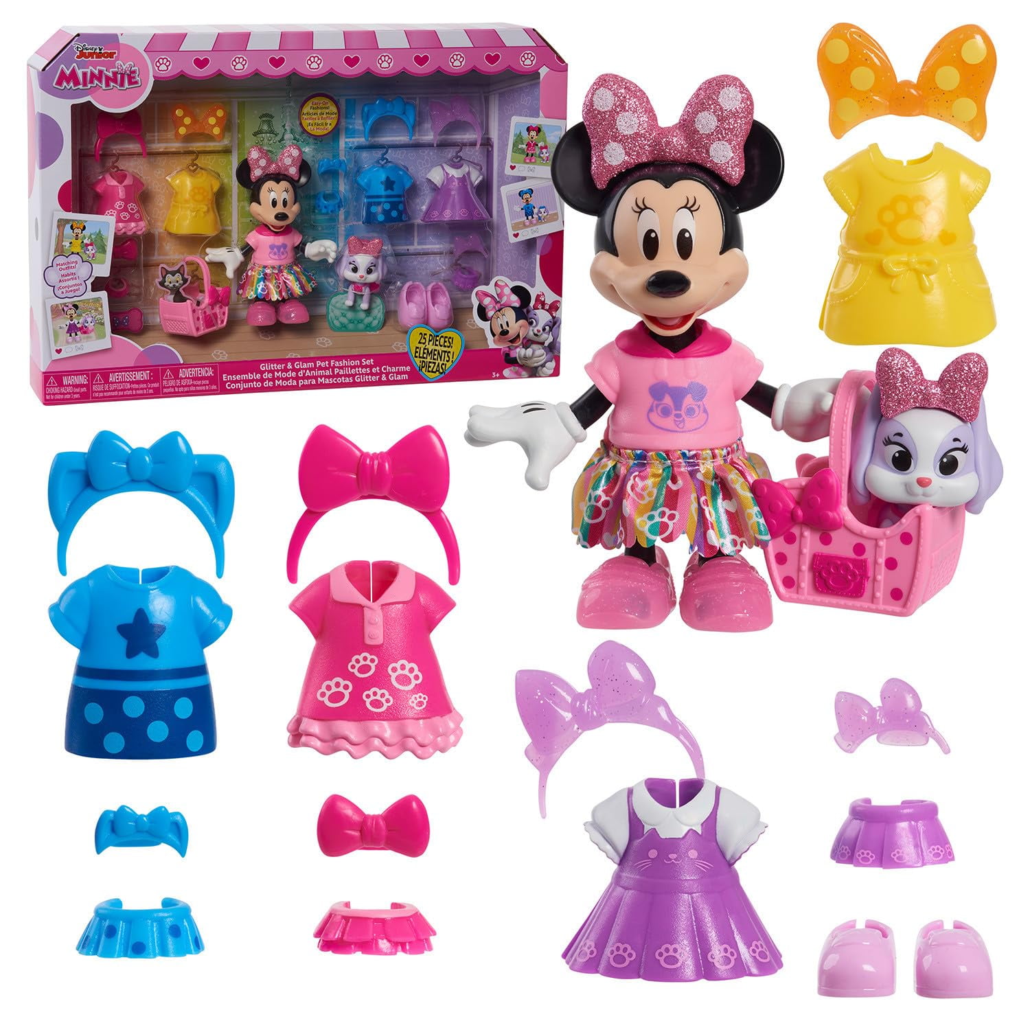 Set De Moda Just Play Disney Junior Minnie Mouse Con Muñeca