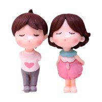 Bothyi - Adornos Para Tarta De Boda Con Escenas En Miniatura De Personas Para Proyectos Artísticos De San Valentín En Blanco Y Rosa