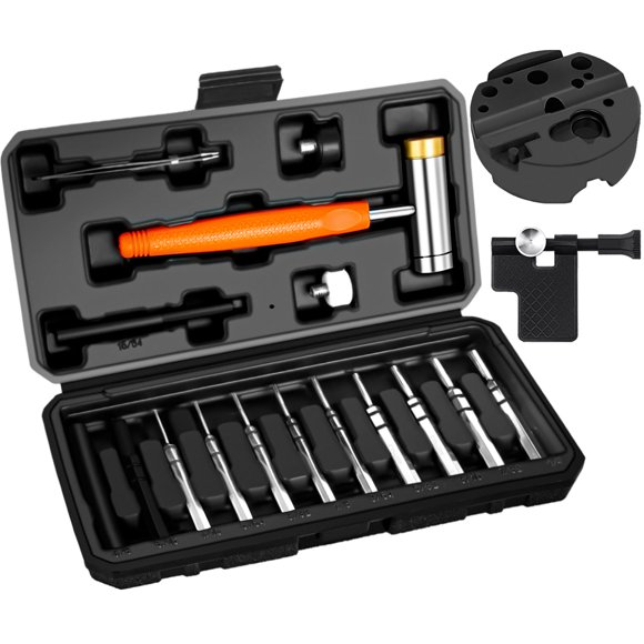 Juego de perforadoras BESTNULE Upgrade Roll Pin con martillo