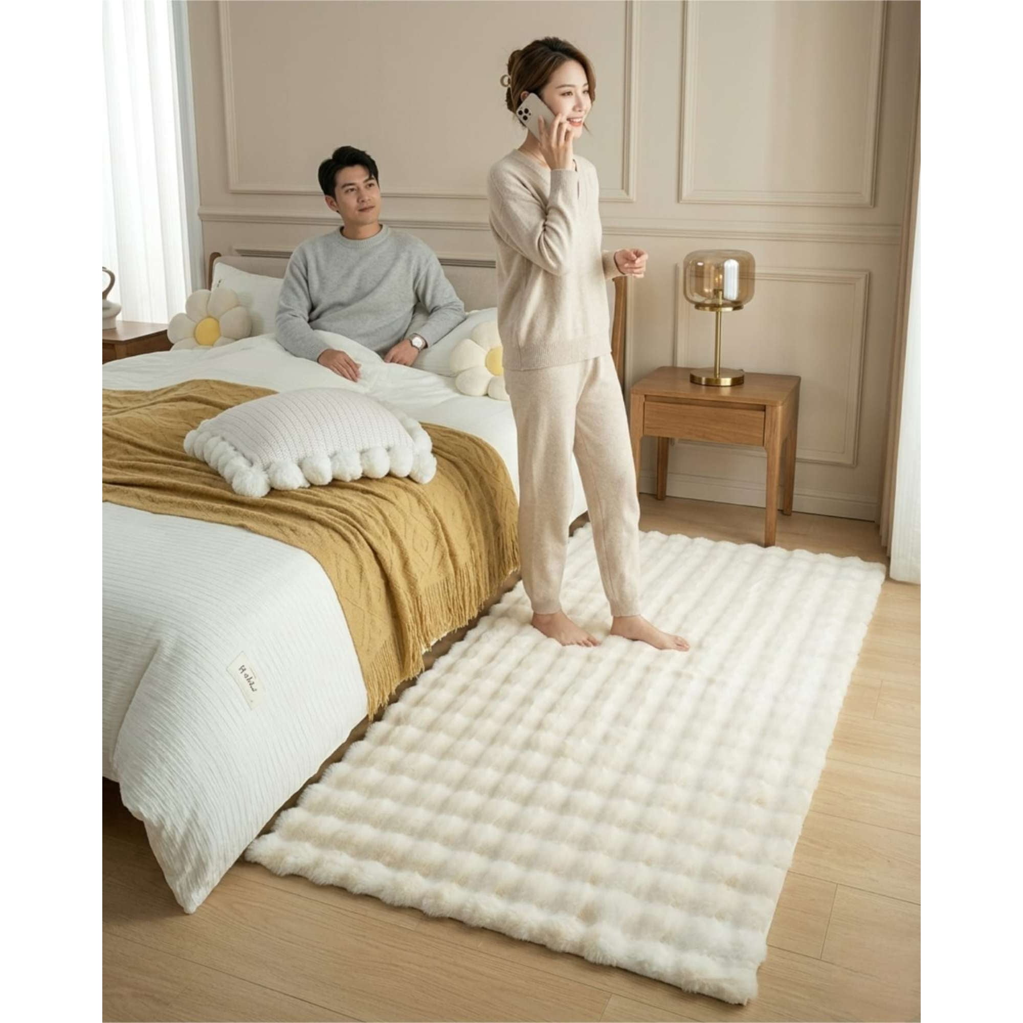 Myl Todo Hogar - Alfombra Bajada De Cama Piel Sintética Soft 02