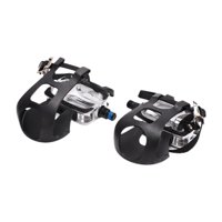 Magideal - Pedales De Bicicleta 2X De Bicicleta De Ejercicios Pedales De Bicicleta Fácil De Instalar Pedal De Ciclismo Interior Resistente Con Jaula De Los Pies