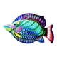 thumbnail image 5 of Fish Decor Estatua Decoración De Pared Para Ba?o Balcón Oficina Violeta, 5 of 5