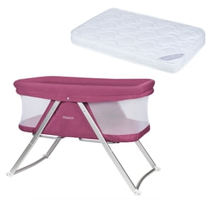 Bbqool - Cuna Moisés Portátil Dreams Pink + Colchón