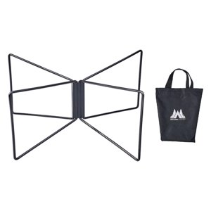 Ioensy - Soporte Para Nevera Plegable, Soporte Para Nevera, Soporte Para Nevera, Soporte Para Barbacoa Al Aire Libre, Senderismo, Color Negro