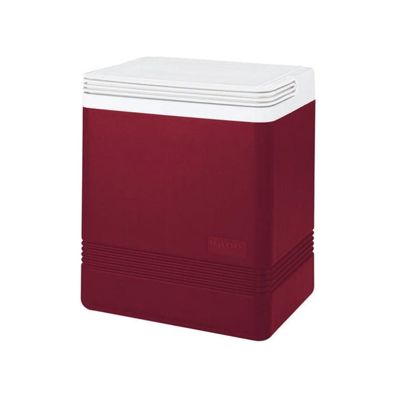 Hielera Igloo Legend, color rojo y blanco, 16 litros, capacidad para 24 latas