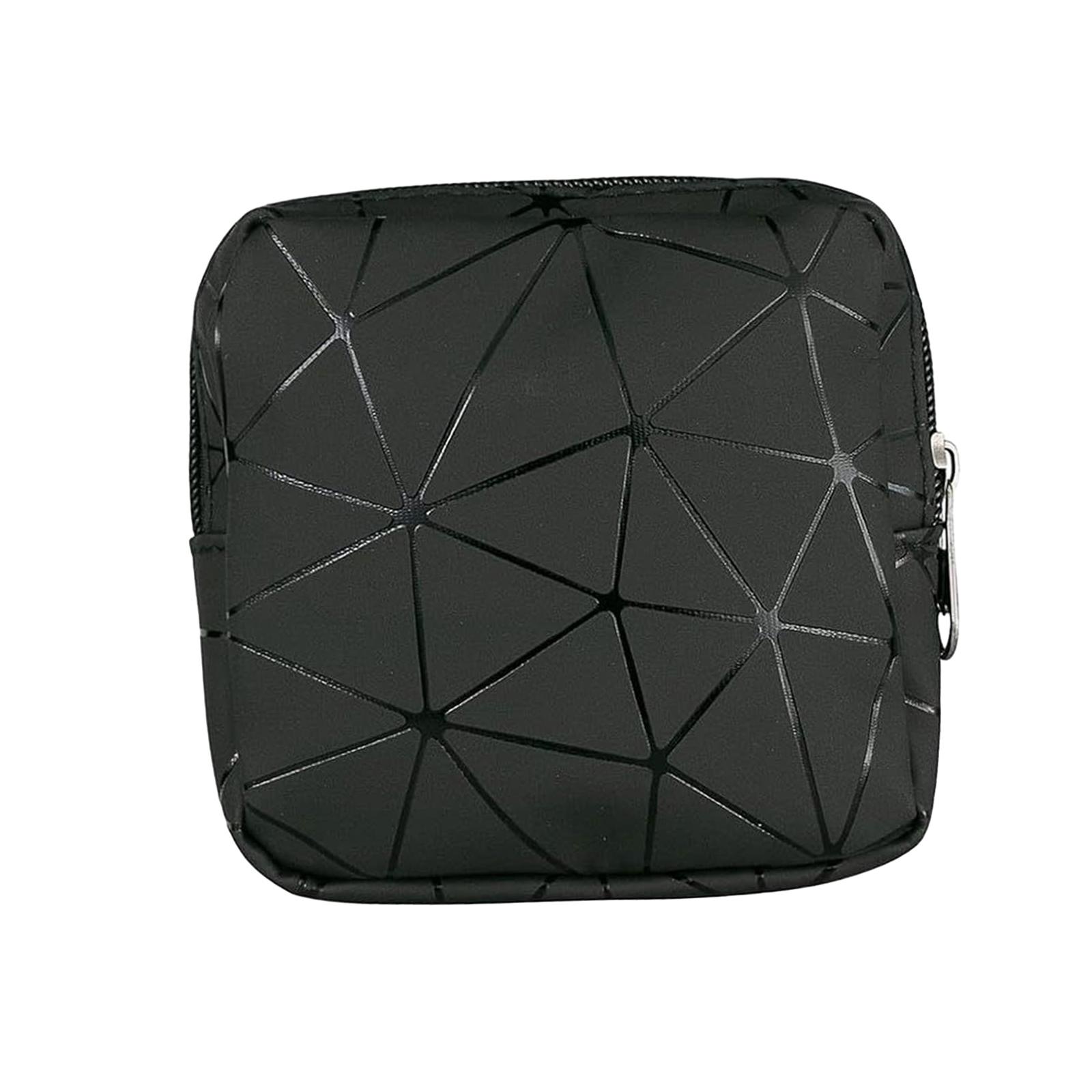 Ioensy - Bolsa De Almacenamiento De Toallas Sanitarias, Bolsa De Período Portátil Duradera Para Mujeres Adolescentes, Color Negro