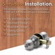 thumbnail image 3 of Juego de 3 pomos de puerta Copper Creek BK2040SS-3 con llave tipo bola, 3 of 7
