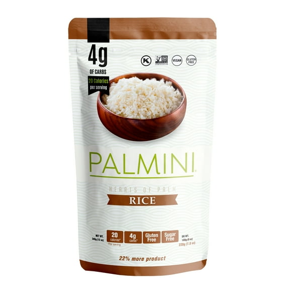 PALMITO FORMA ARROZ PALMINI 340 GR - Caja de 6 Doypack