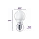 thumbnail image 2 of Focos LED Philips B01AHLY6WO 8.5W=60W Blanco Suave A19 Paquete de 4, 2 of 9