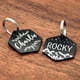 thumbnail image 2 of Placa de Identificación Ultra Joys Grande Hexagonal con Motivo de Montaña Grabada, 2 of 5
