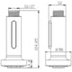 thumbnail image 2 of Cabezal de grifo extraíble de 2 funciones para fregadero de cocina, repuesto para grifo de baño, conexiones G1/2, cromo pulido (modelo 5), 2 of 3